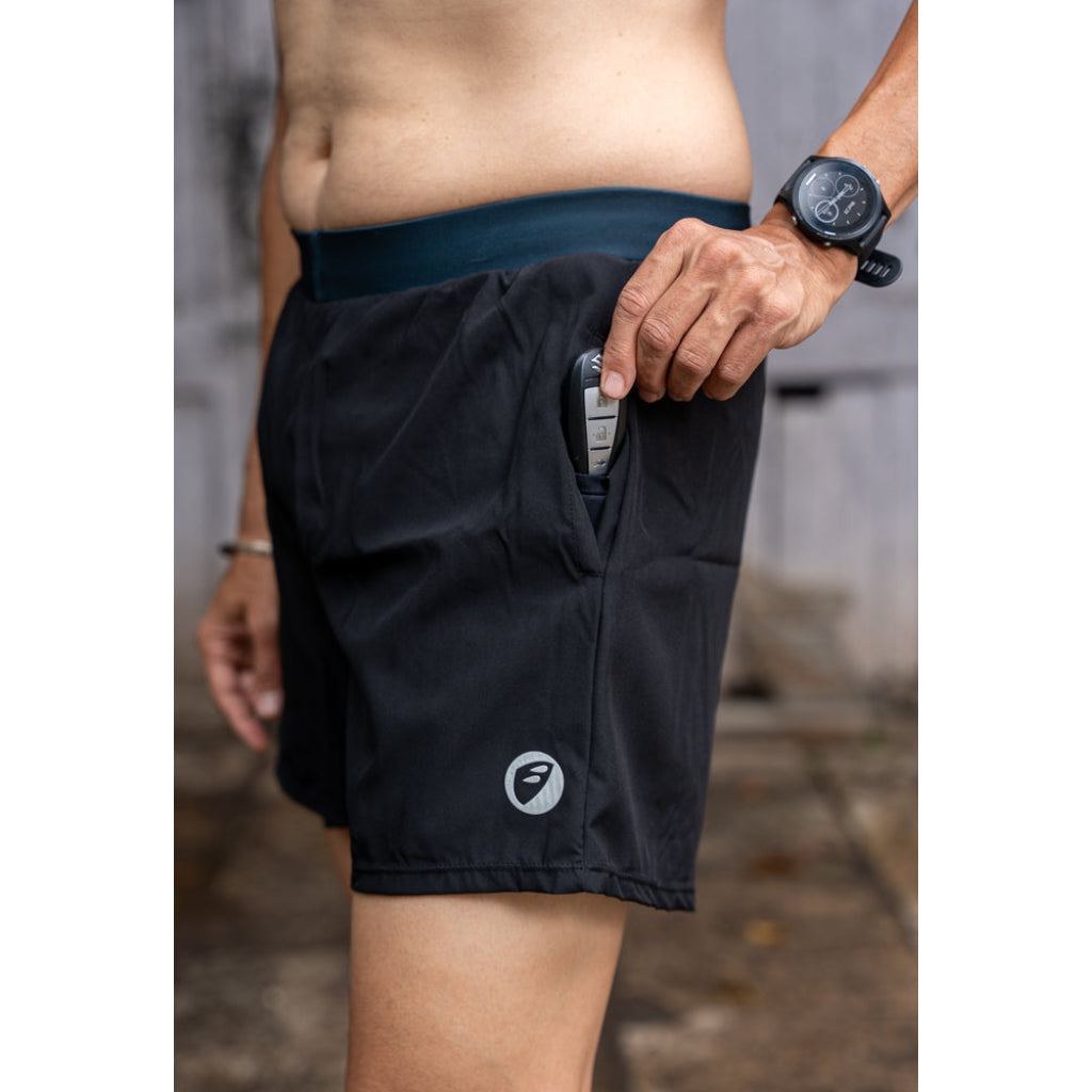 Apace Carbon Men's inch Running Shorts Black XS