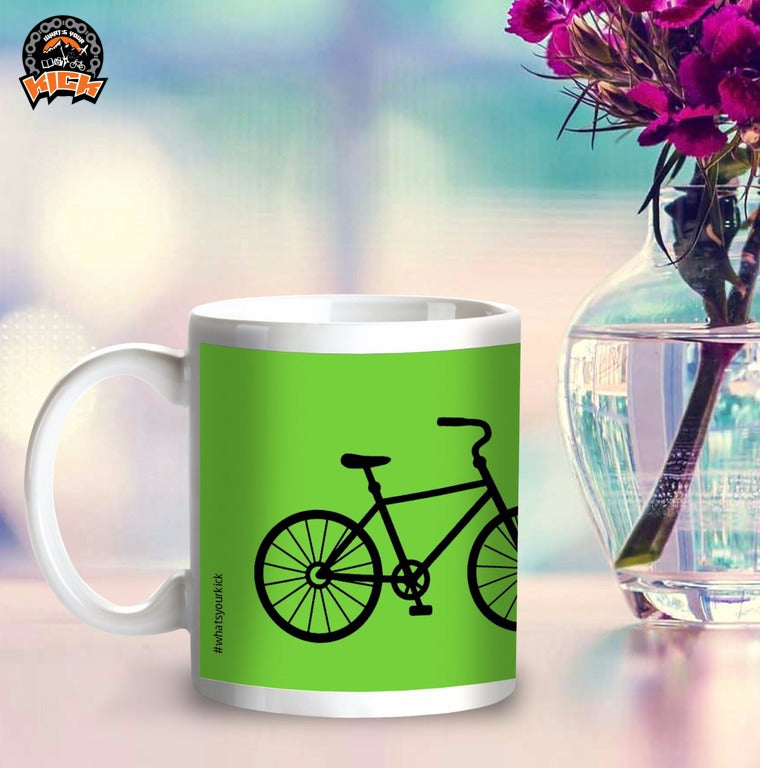 Buy Whats Your Kick Cycling inspired coffee mug Eat, Sleep