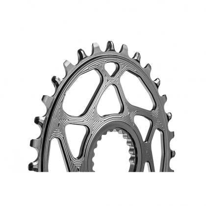 Absolute Oval MTB Chainring 1X XTR M9100 HG+12Speed - Black - Cyclop.in