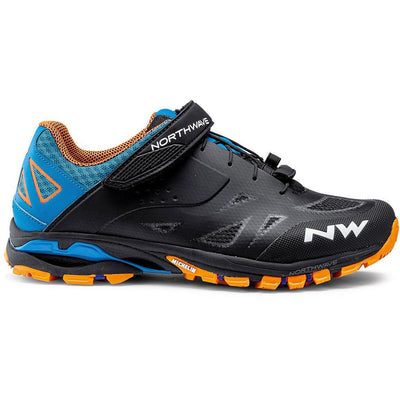 Northwave Spider 2 MTB-AM Shoes - Black/Blue/Orange - Cyclop.in