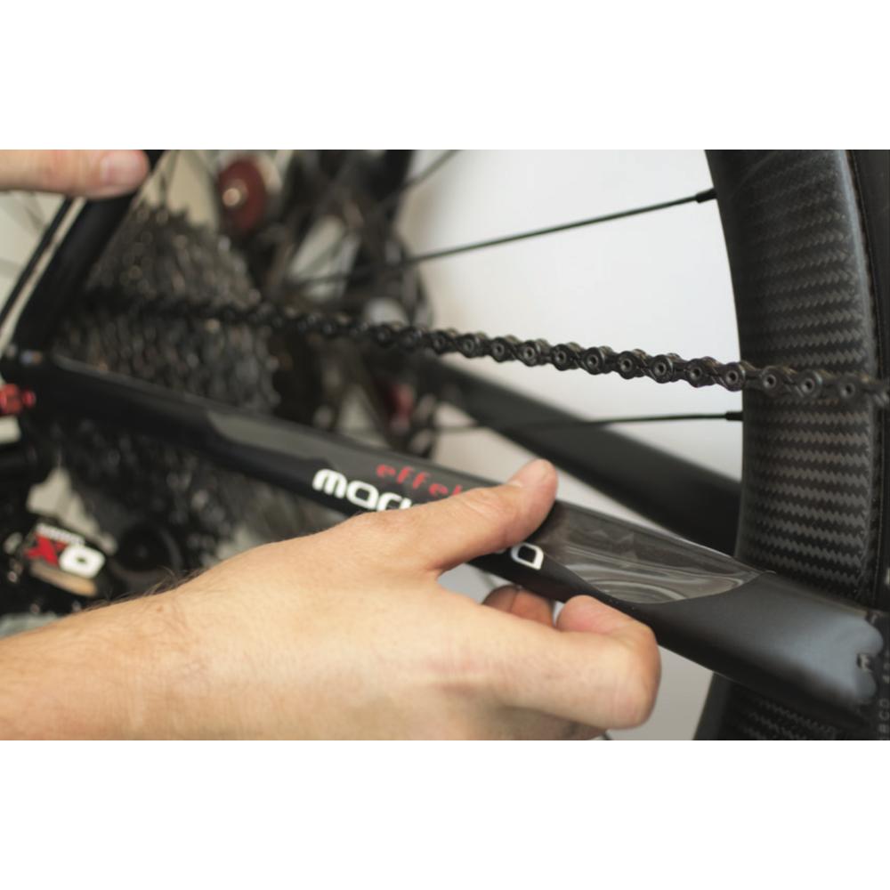 Shelter bike frame protector clearance