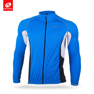 Nuckily Mycycology MH008 Full Sleeves Cycling Jersey - Blue - Cyclop.in