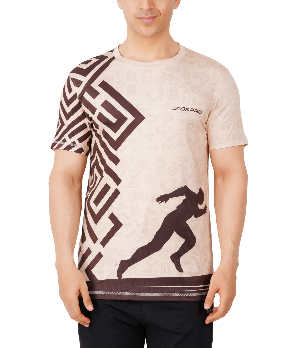 ZAKPRO Sports Tees for Men (Maze Run) - Cyclop.in