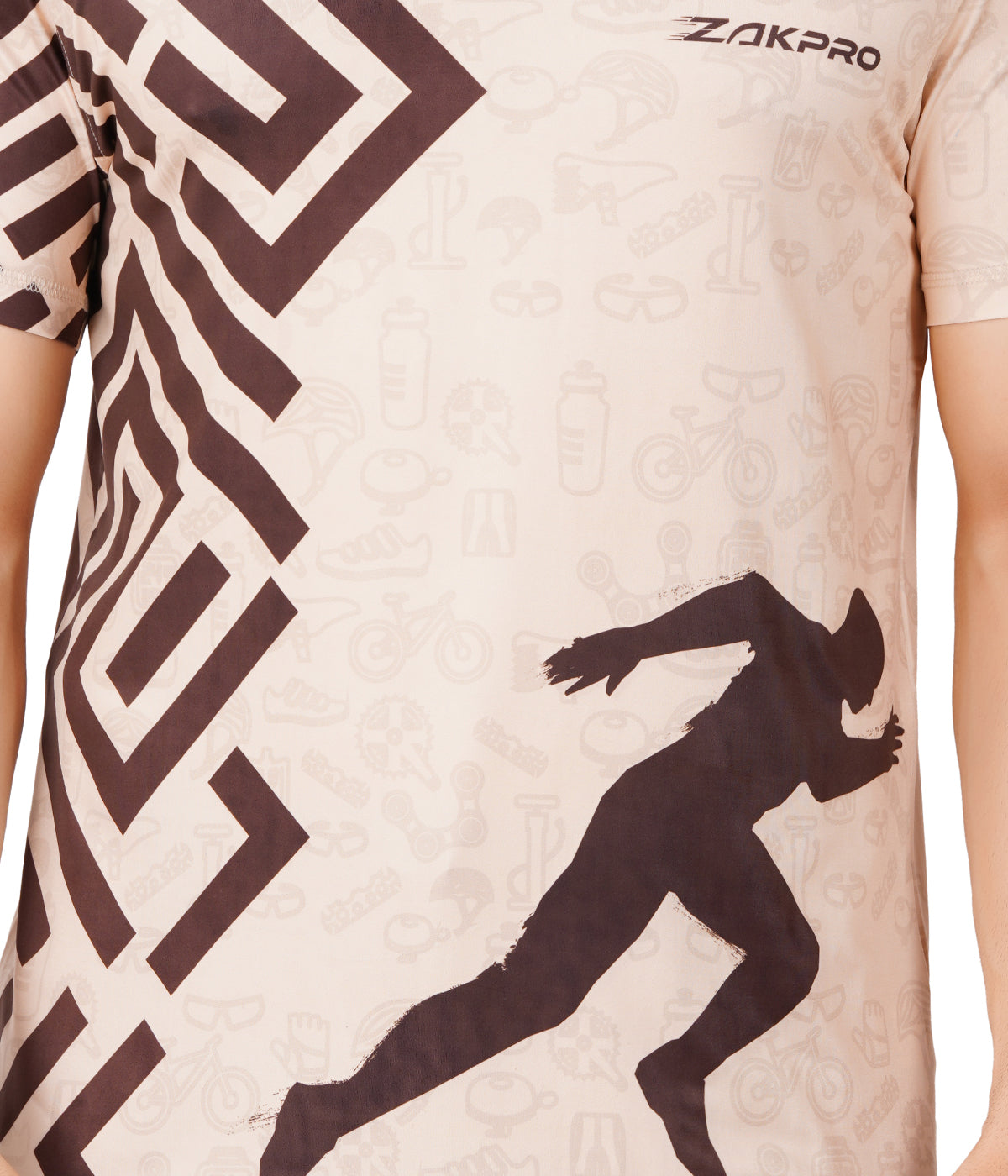 ZAKPRO Sports Tees for Men (Maze Run) - Cyclop.in