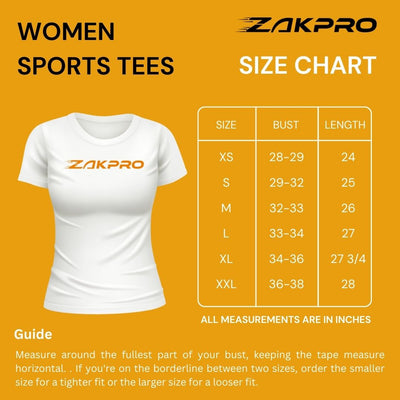 ZAKPRO Sports Tees for Women (Z Series) - Cyclop.in