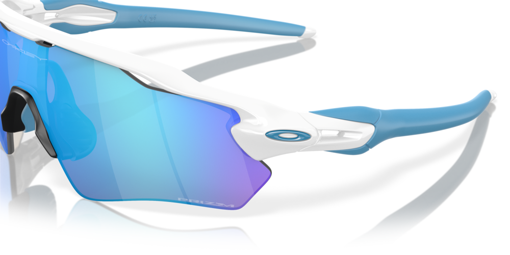 Oakley Radar EV XS Path Prizm Sapphire Lenses Polished White Frame - Cyclop.in