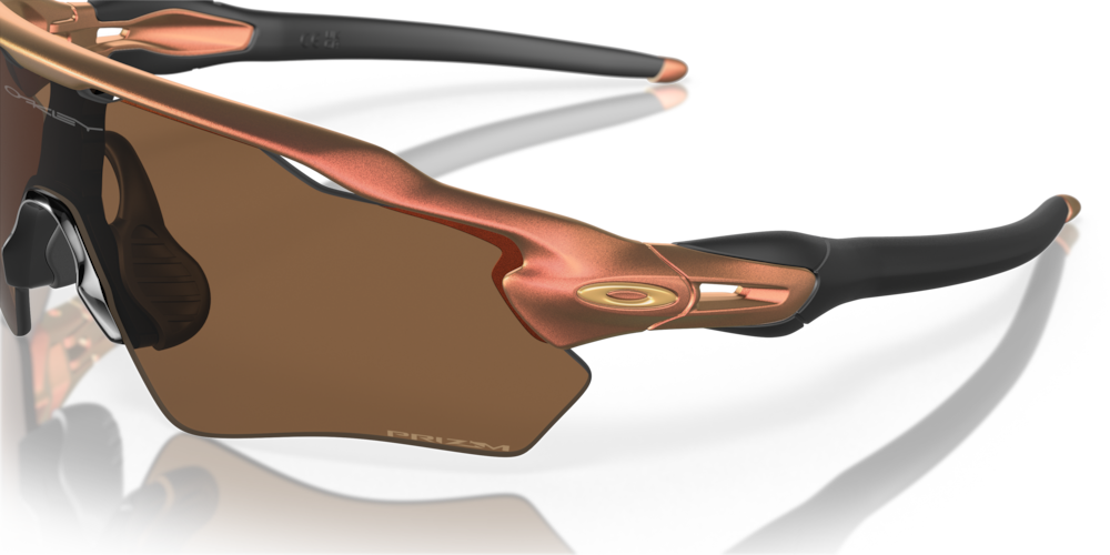 Oakley Radar EV XS Path Prizm Bronze Lenses Matte Red/Gold Colorshift Frame - Cyclop.in