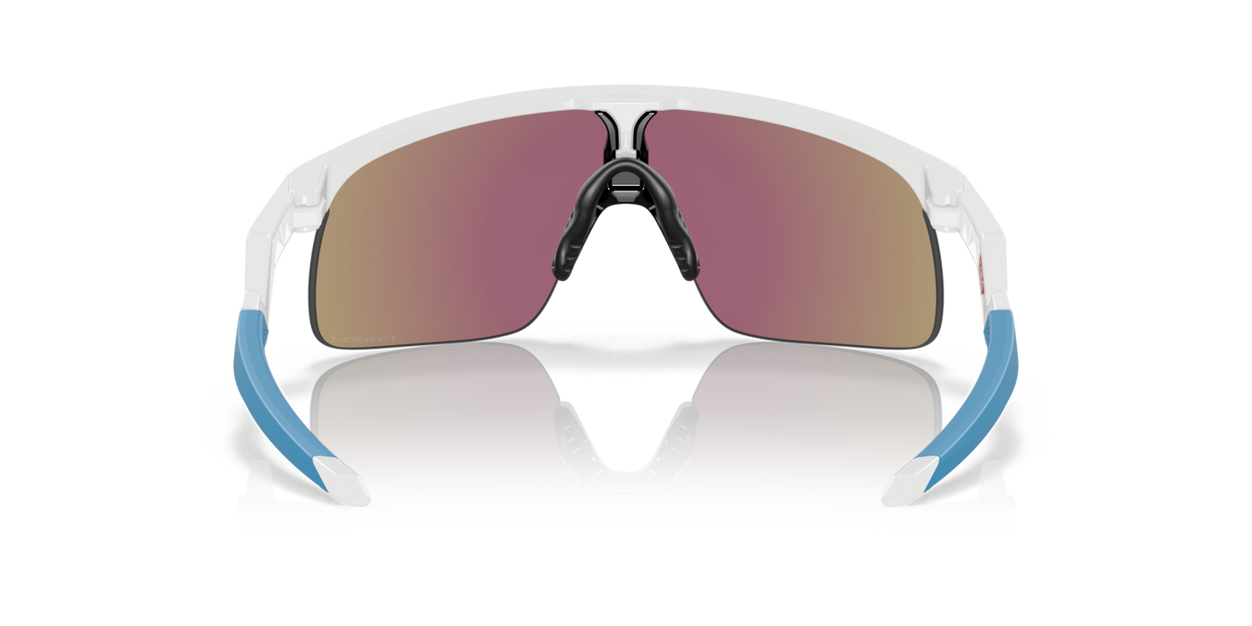 Oakley Resistor Prizm Sapphire Lenses Polished White Frame - (Youth Fit) - Cyclop.in