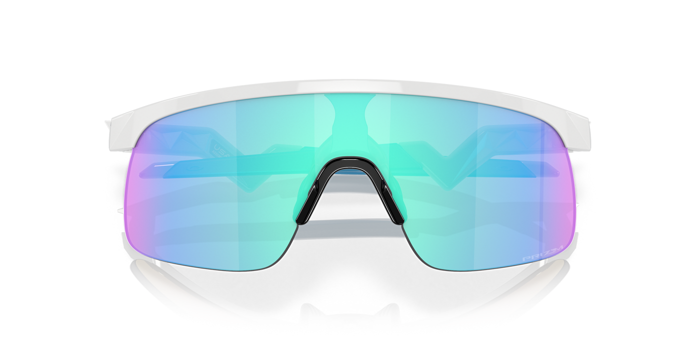 Oakley Resistor Prizm Sapphire Lenses Polished White Frame - (Youth Fit) - Cyclop.in