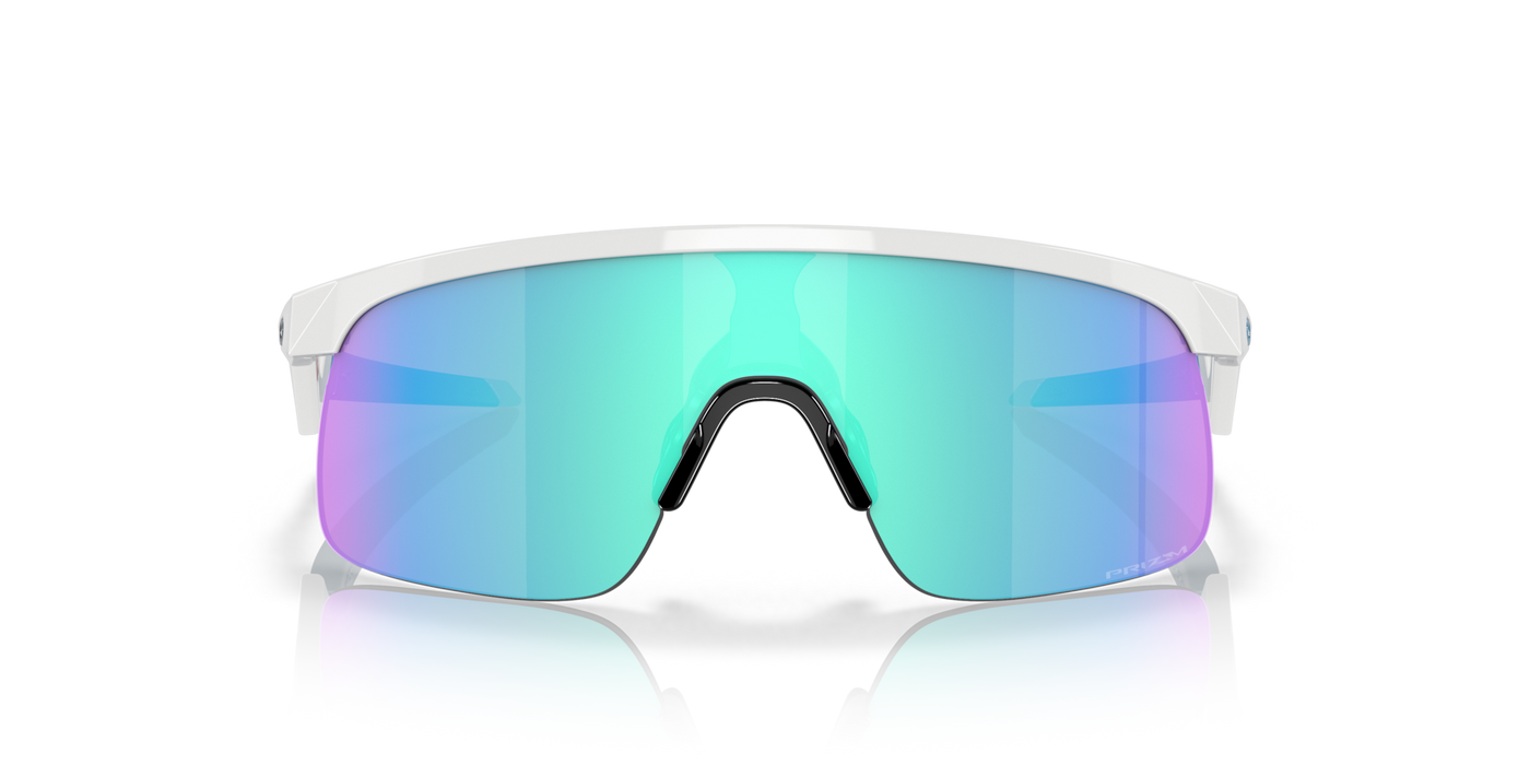 Oakley Resistor Prizm Sapphire Lenses Polished White Frame - (Youth Fit) - Cyclop.in