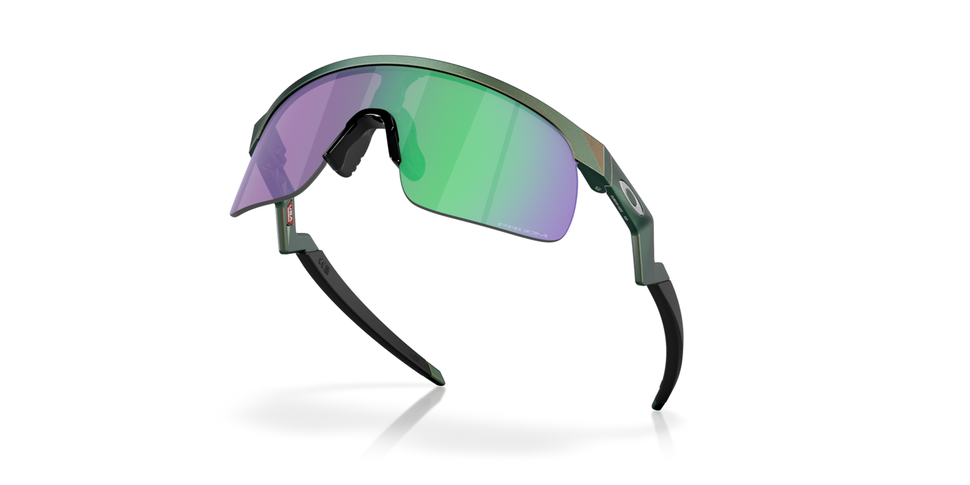 Oakley Resistor Prizm Jade Lenses Matte Silver/Green Colorshift Frame - (Youth Fit) - Cyclop.in