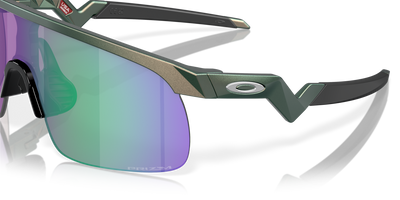 Oakley Resistor Prizm Jade Lenses Matte Silver/Green Colorshift Frame - (Youth Fit) - Cyclop.in