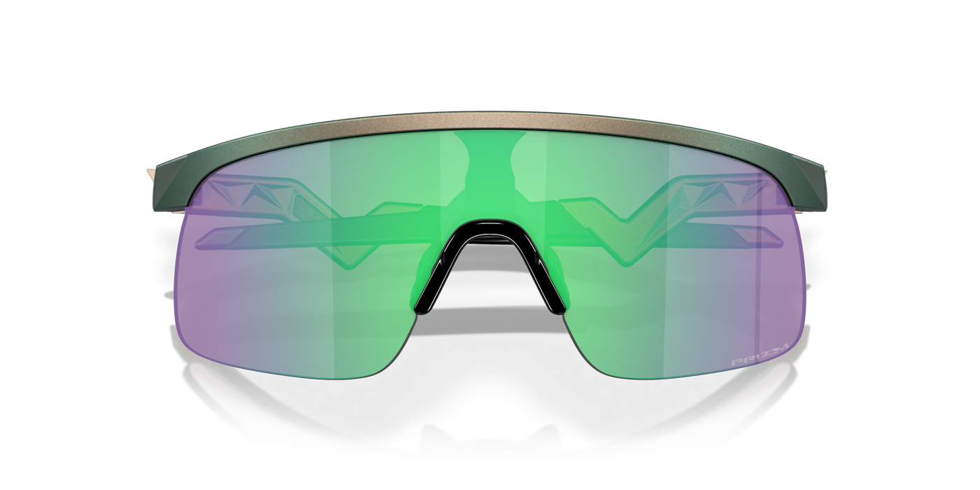 Oakley Resistor Prizm Jade Lenses Matte Silver/Green Colorshift Frame - (Youth Fit) - Cyclop.in