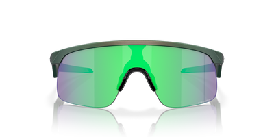 Oakley Resistor Prizm Jade Lenses Matte Silver/Green Colorshift Frame - (Youth Fit) - Cyclop.in