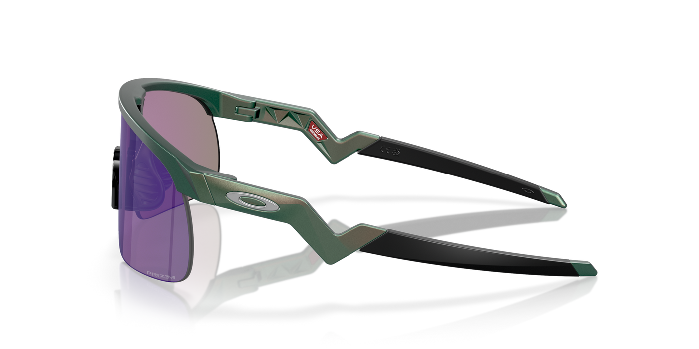 Oakley Resistor Prizm Jade Lenses Matte Silver/Green Colorshift Frame - (Youth Fit) - Cyclop.in