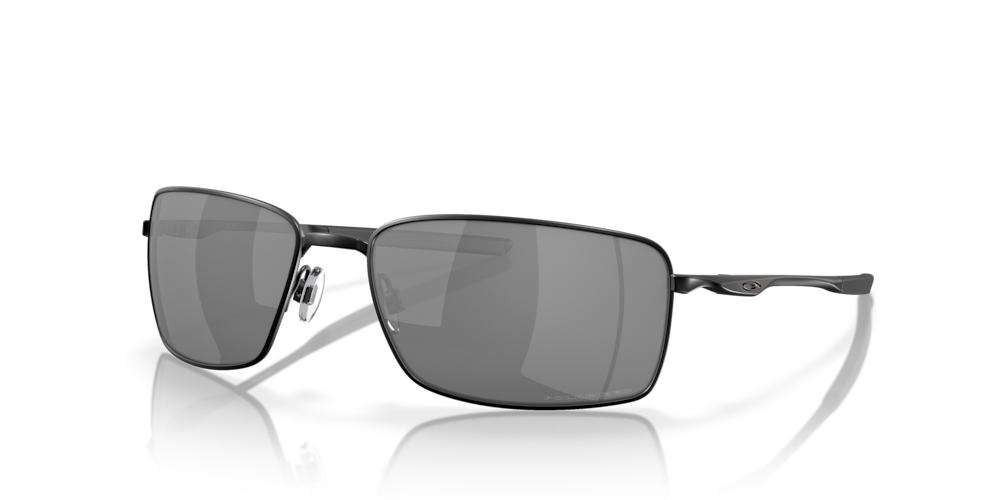 Oakley Square Wire Black Iridium Polarized Lenses Matte Black Frame - Cyclop.in