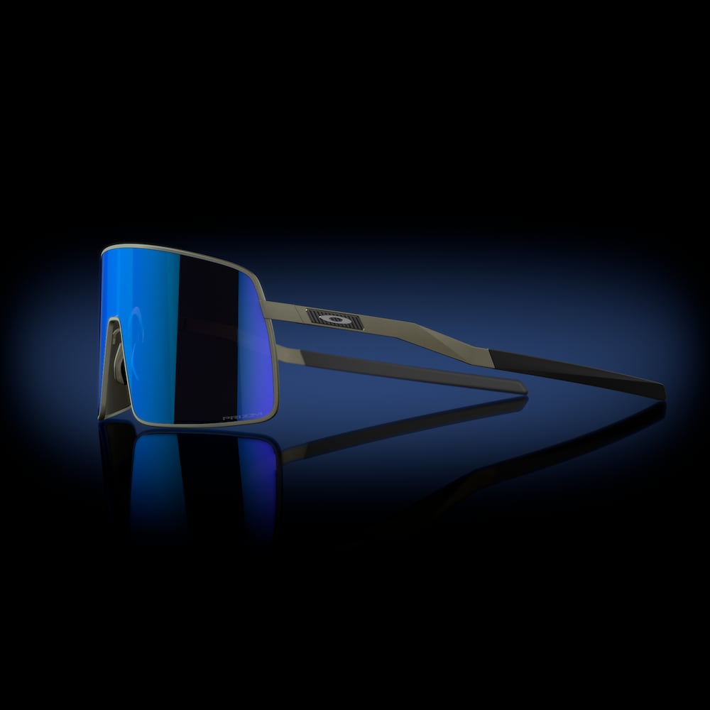 Oakley Sutro TI Prizm Sapphire Lenses Satin Lead Frame - Cyclop.in