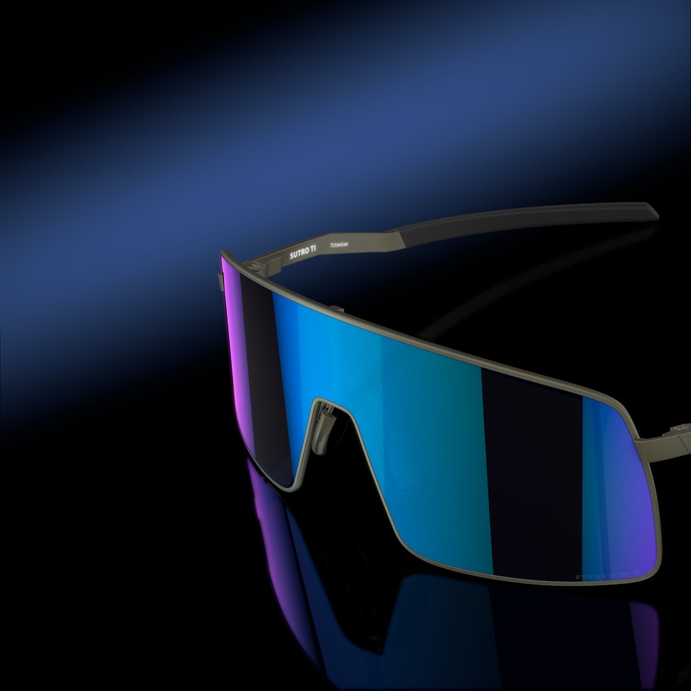 Oakley Sutro TI Prizm Sapphire Lenses Satin Lead Frame - Cyclop.in