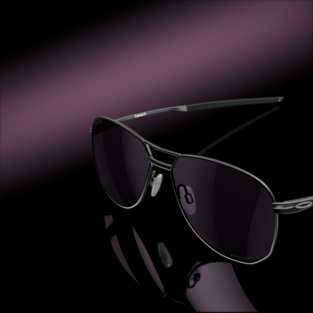 Oakley Contrail TI Prizm Grey Polarized Lenses Satin Black Frame - Cyclop.in