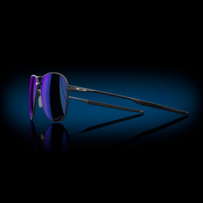 Oakley Contrail TI Prizm Sapphire Polarized Lenses Satin Light Steel Frame - Cyclop.in