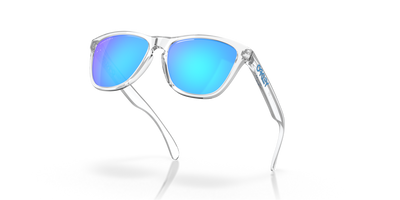 Oakley Frogskins Prizm Sapphire Lenses Crystal Clear Frame - Cyclop.in