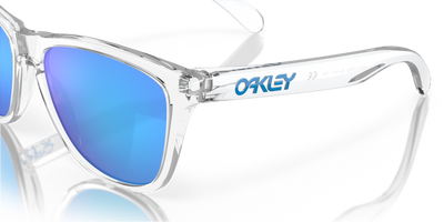 Oakley Frogskins Prizm Sapphire Lenses Crystal Clear Frame - Cyclop.in