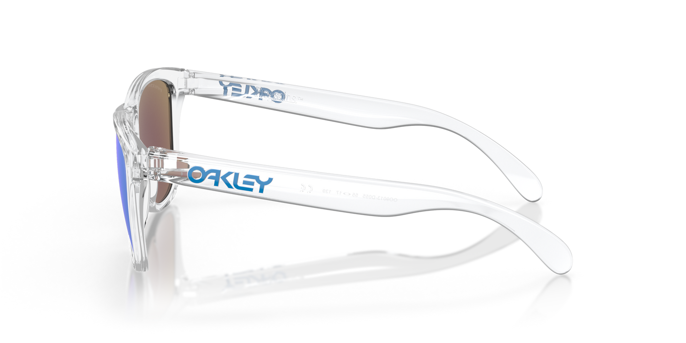 Oakley Frogskins Prizm Sapphire Lenses Crystal Clear Frame - Cyclop.in