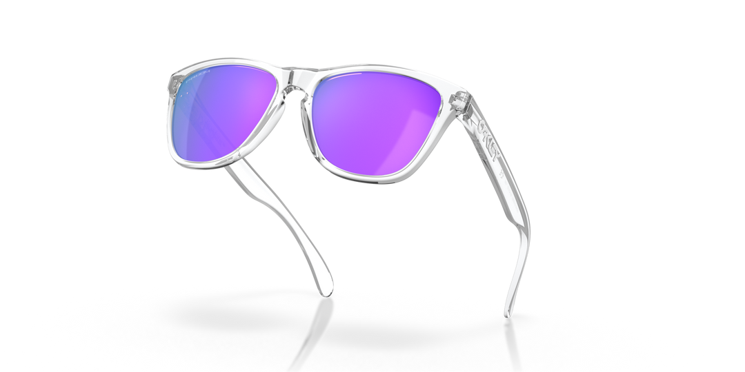 Buy Oakley Frogskins Prizm Violet Lenses Polished Clear Frame Cyclop.in
