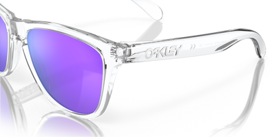 Oakley Frogskins Prizm Violet Lenses Polished Clear Frame - Cyclop.in