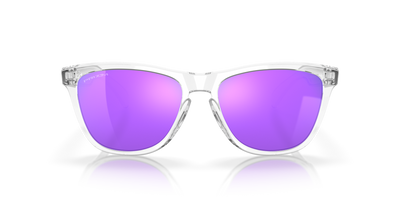 Oakley Frogskins Prizm Violet Lenses Polished Clear Frame - Cyclop.in