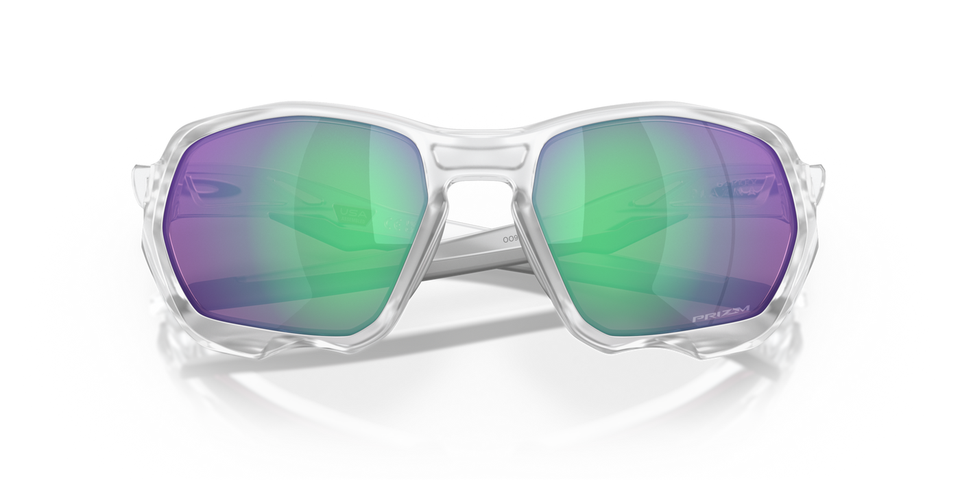 Oakley Plazma Prizm Road Jade Lenses Matte Clear Frame - Cyclop.in