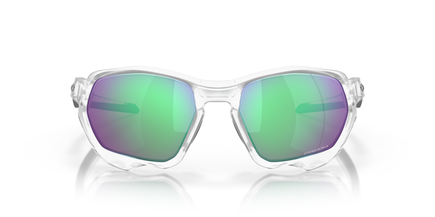 Oakley Plazma Prizm Road Jade Lenses Matte Clear Frame - Cyclop.in