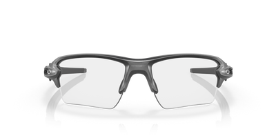 Oakley Flak 2.0 XL Clear To Black Iridium Photochromic Lenses Steel Frame - Cyclop.in