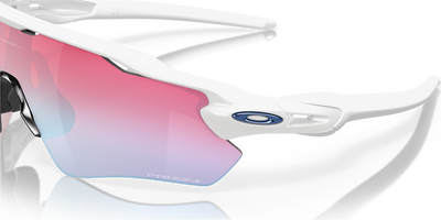 Oakley Radar EV Path Prizm Snow Sapphire Lenses Polished White Frame - Cyclop.in