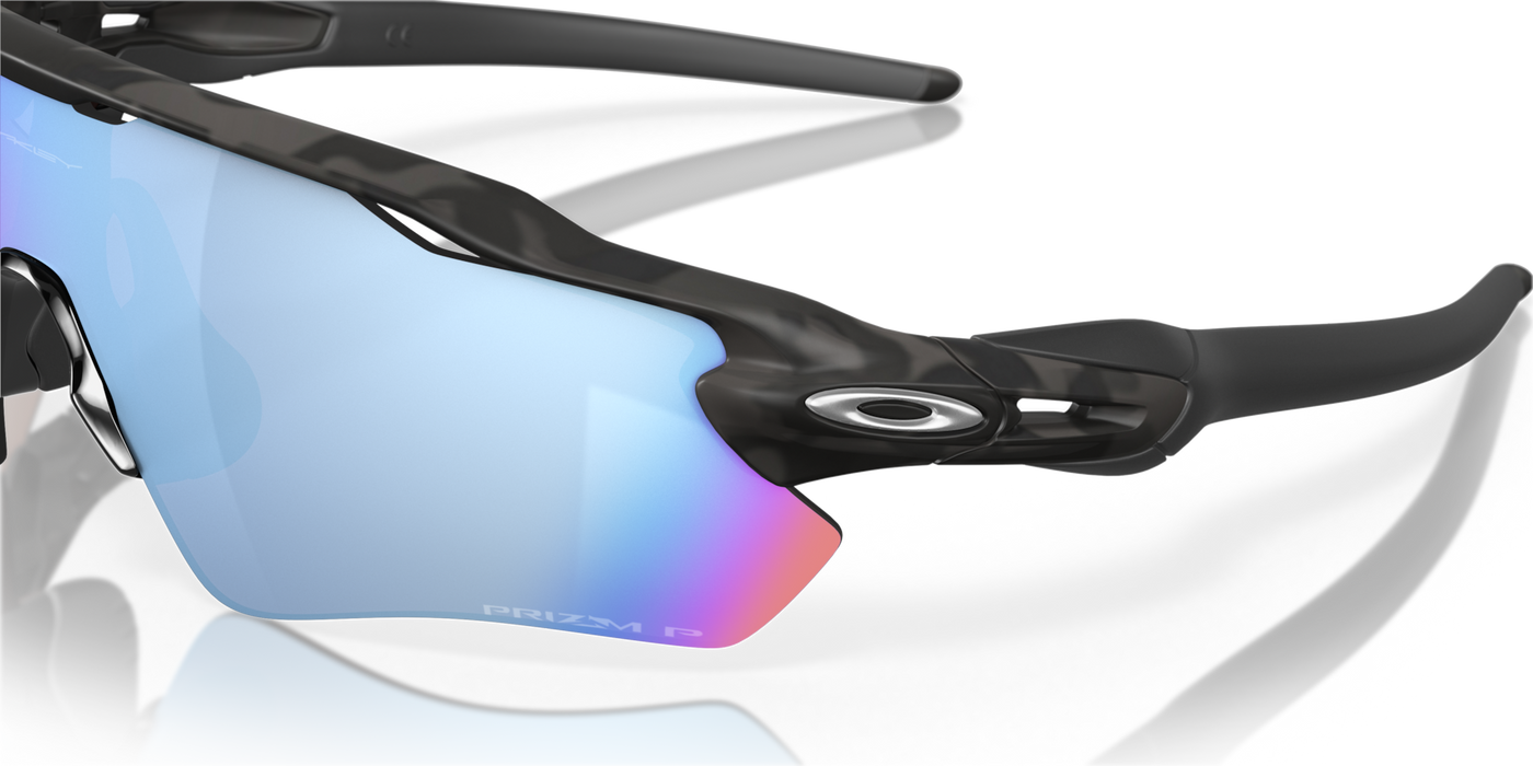 Oakley Radar EV Path Prizm Deep Water Polarized Lenses Matte Black Camo Frame - Cyclop.in
