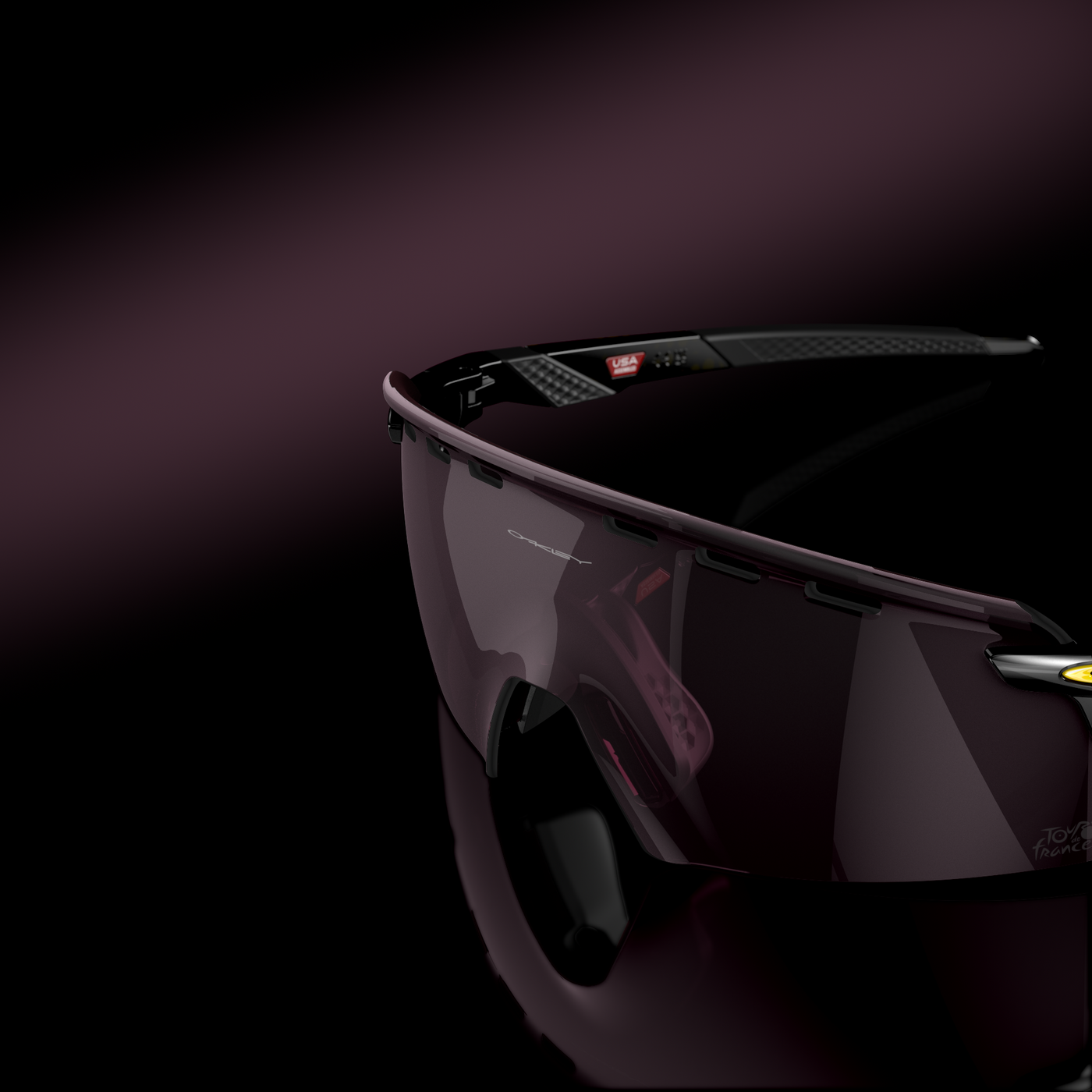 Oakley Encoder Strike 2024 Tour De France Prizm Road Black Lenses, Black Ink Frame - Cyclop.in
