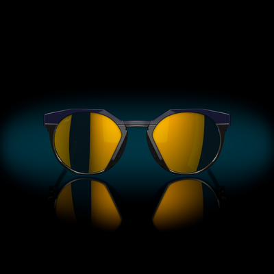 Oakley HSTN Prizm 24k Polarized Lenses, Navy/Transparent Blue Frame - Cyclop.in