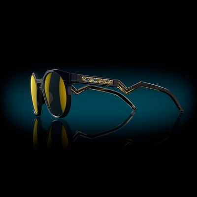 Oakley HSTN Prizm 24k Polarized Lenses, Navy/Transparent Blue Frame - Cyclop.in