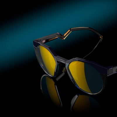 Oakley HSTN Prizm 24k Polarized Lenses, Navy/Transparent Blue Frame - Cyclop.in