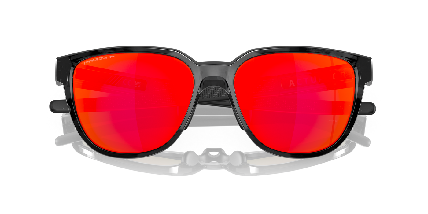 Oakley Actuator Prizm Ruby Polarized Lenses Black Tortoise Frame - Cyclop.in