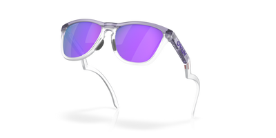 Oakley Frogskins Prizm Violet Lenses Matte Lilac/Prizm Clear Frame - Cyclop.in