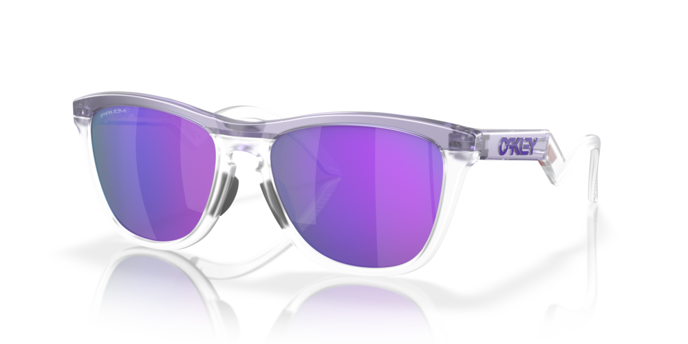 Oakley Frogskins Prizm Violet Lenses Matte Lilac/Prizm Clear Frame - Cyclop.in