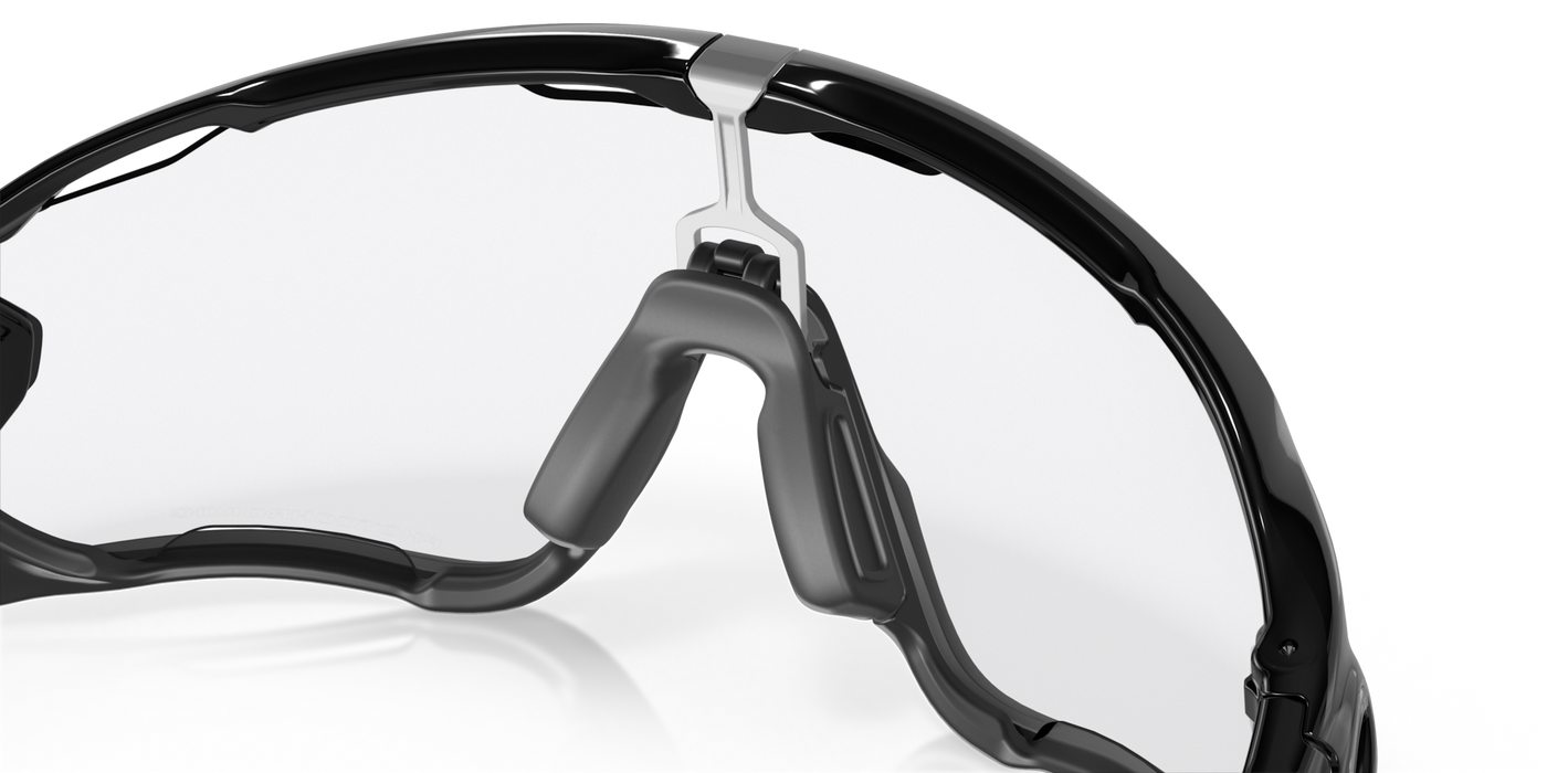 Oakley Jawbreaker Clear To Black Iridium Photochromic Lenses Polished Black Frame - Cyclop.in