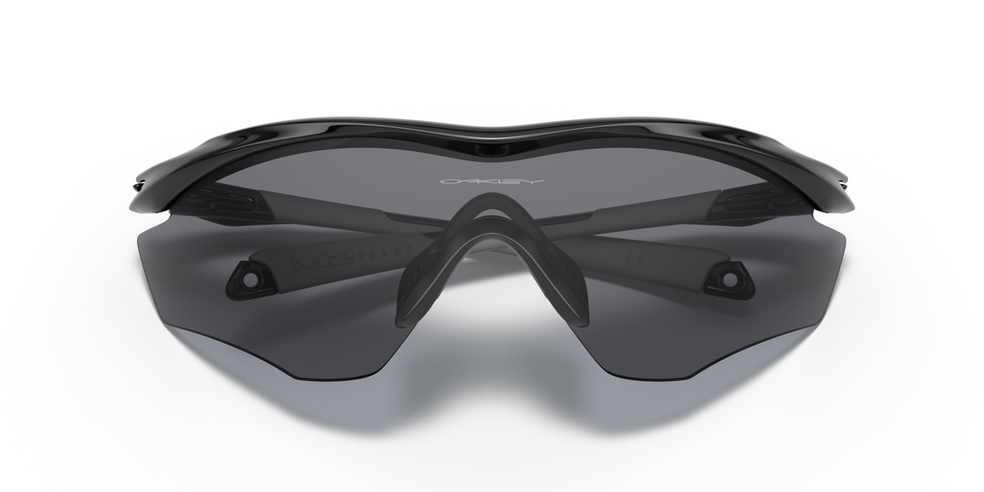 Oakley M2 Frame XL Grey Lenses Polished Black Frame - Cyclop.in