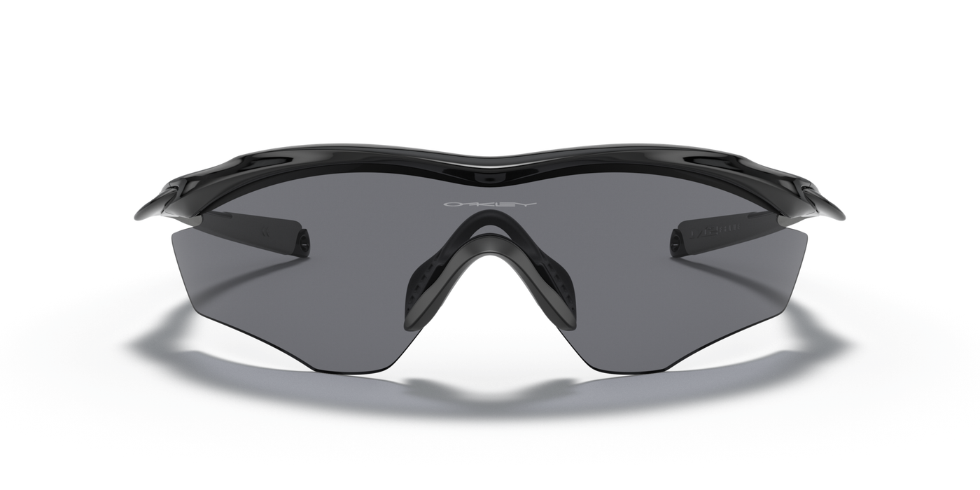 Oakley M2 Frame XL Grey Lenses Polished Black Frame - Cyclop.in