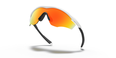 Oakley M2 Frame XL Fire Iridium Lenses Polished White Frame - Cyclop.in