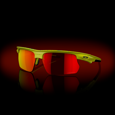 Oakley BiSphaera Prizm Ruby Lenses, Matte Tennis Ball Yellow/Celeste Neuron Frame - Cyclop.in