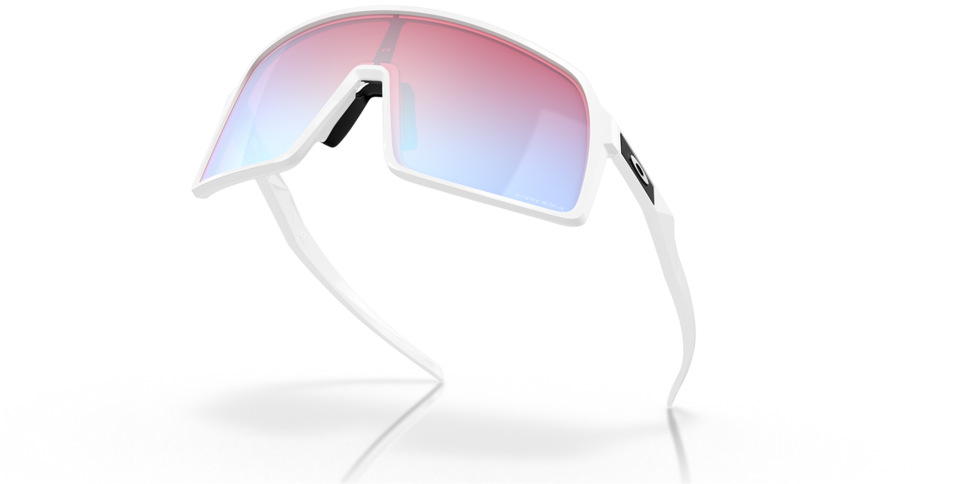 Oakley Sutro Prizm Snow Sapphire Lenses Polished White Frame - Cyclop.in