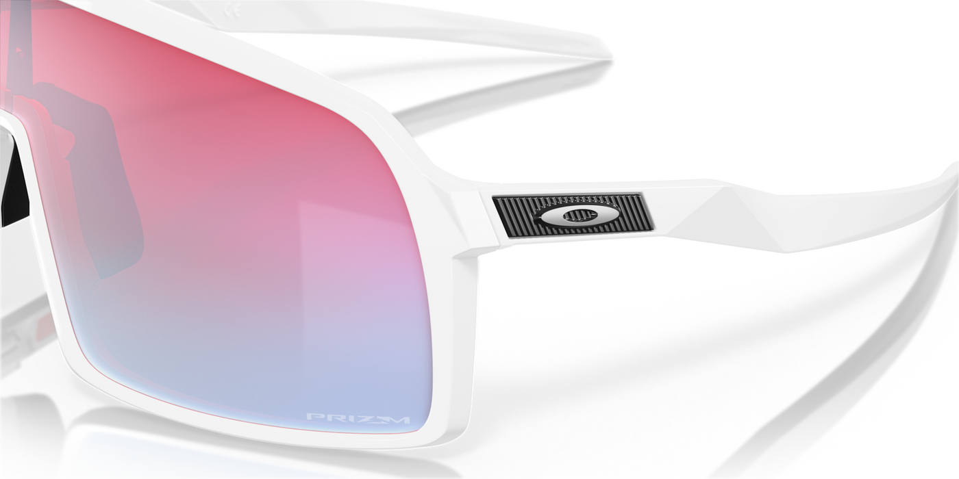 Oakley Sutro Prizm Snow Sapphire Lenses Polished White Frame - Cyclop.in