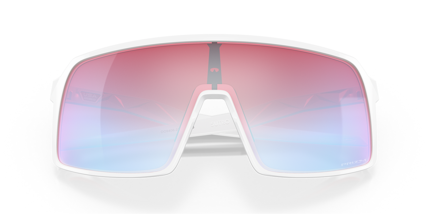 Oakley Sutro Prizm Snow Sapphire Lenses Polished White Frame - Cyclop.in